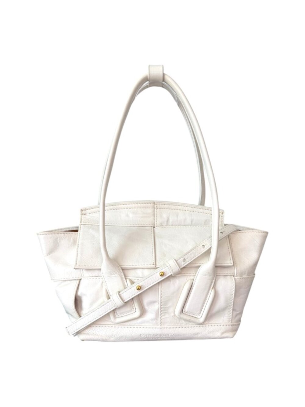 Authentic Bottega Veneta Mini White Arco Tote